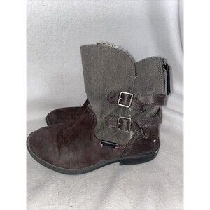 Mad Love Grunge Moto Biker Goth Buckle Rock Boots Womens 7 Zip Up Bootie Y2k 90s